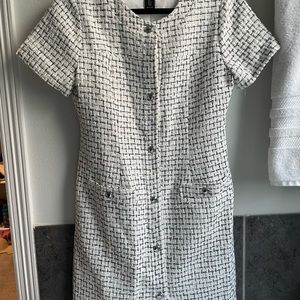Rachel Zoe white tweed dresssize 6 NWT